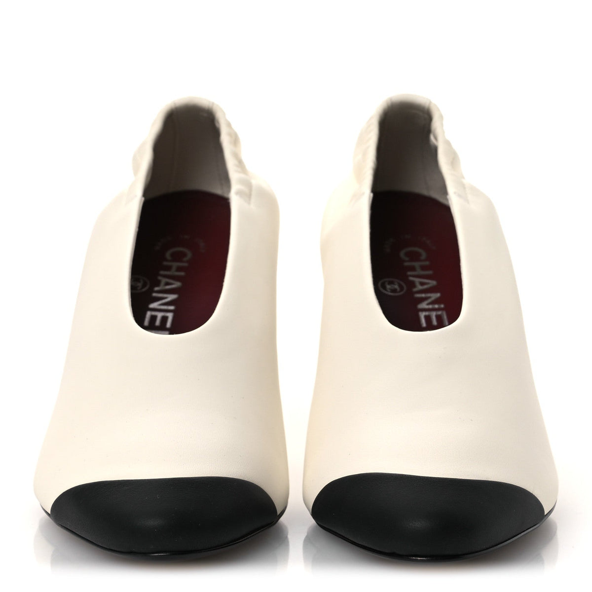 Lambskin Pumps 36.5 Ivory Black