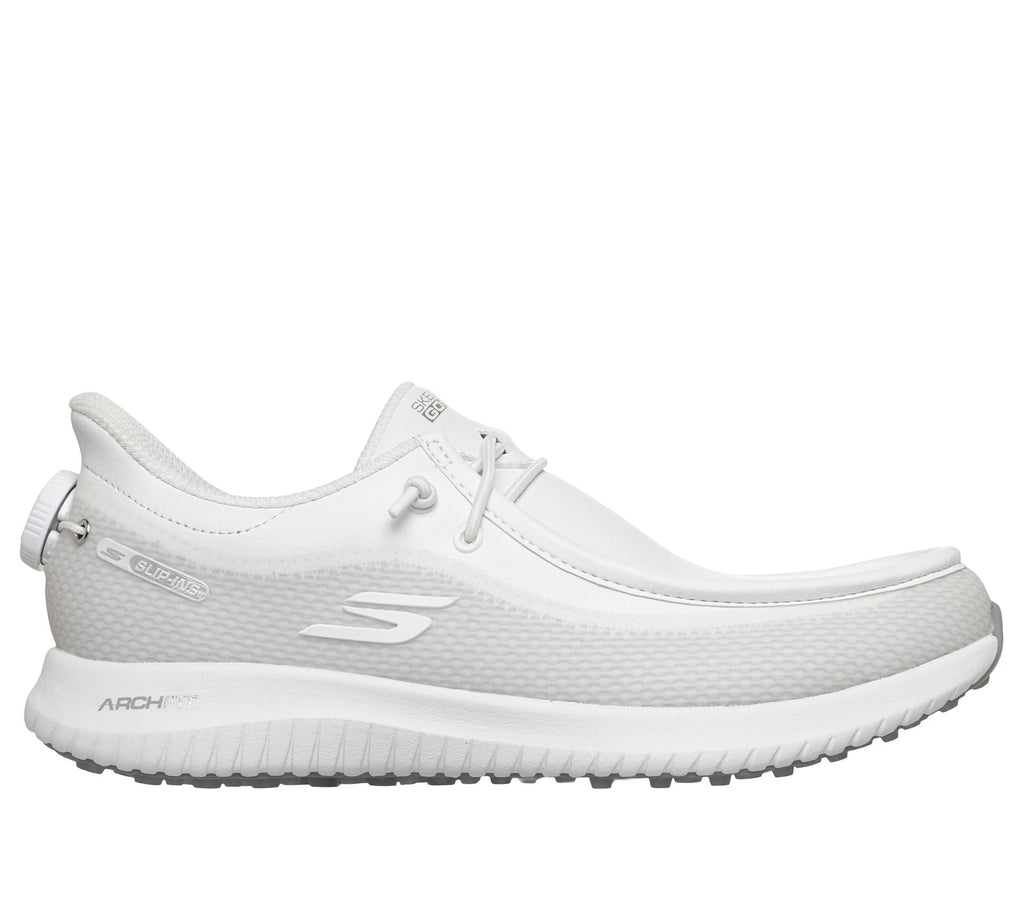 Skechers Slip-ins Golf: Flight - Moc Twist Fit, WHITE / SILVER