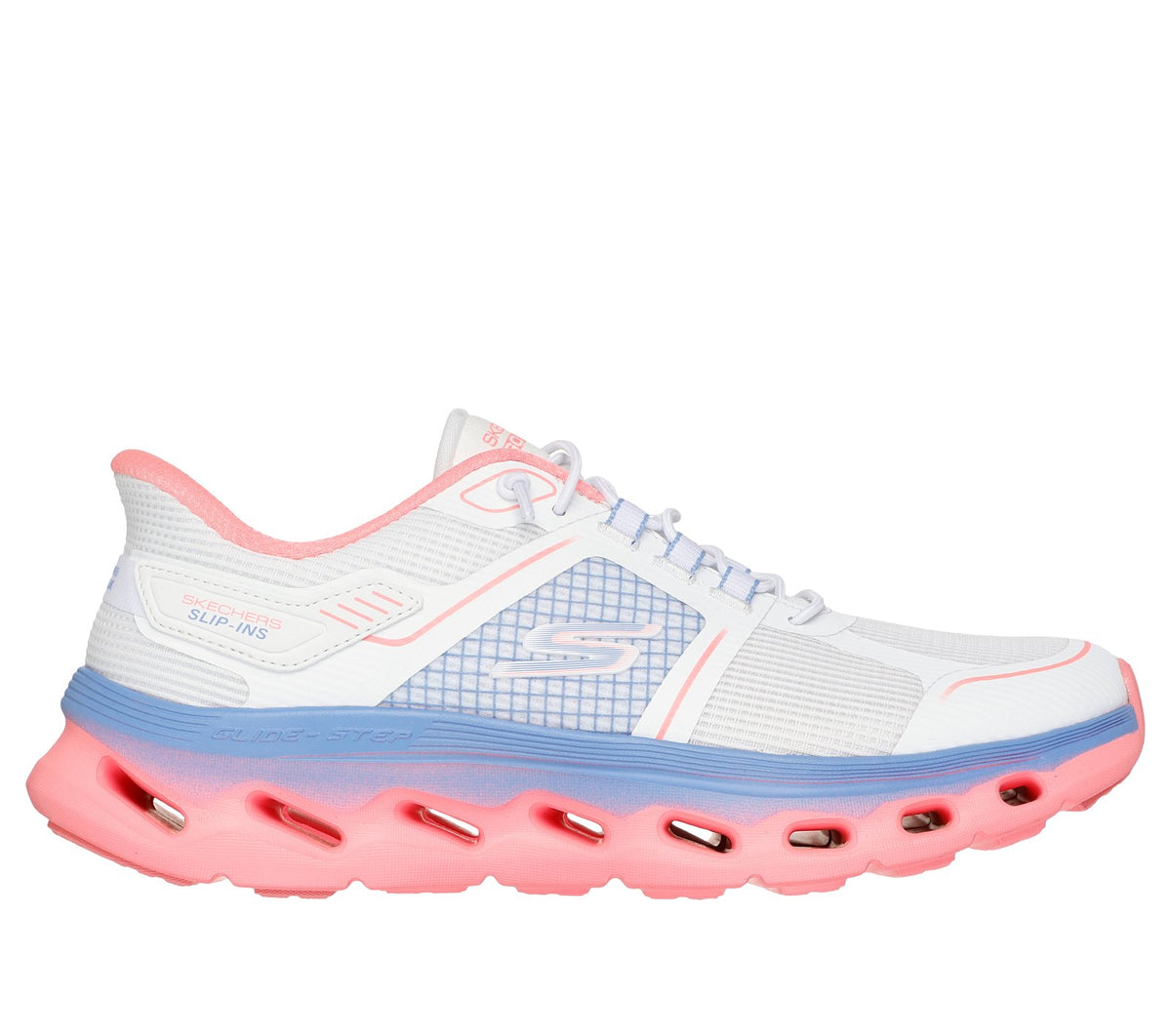 Skechers Slip-ins: GO WALK Glide-Step 2.0 - Elektra, WHITE / MULTI