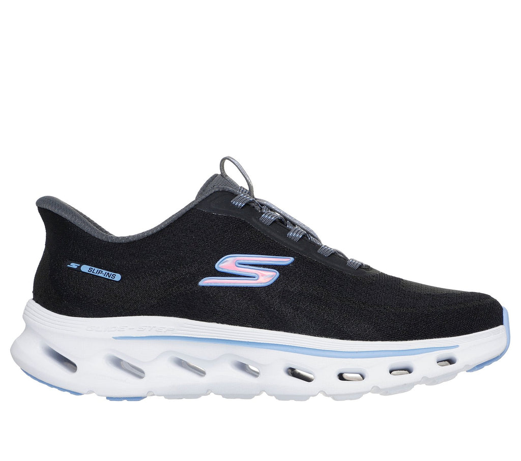 Skechers Slip-ins: GO WALK Glide-Step 2.0 - Maria, BLACK / BLUE