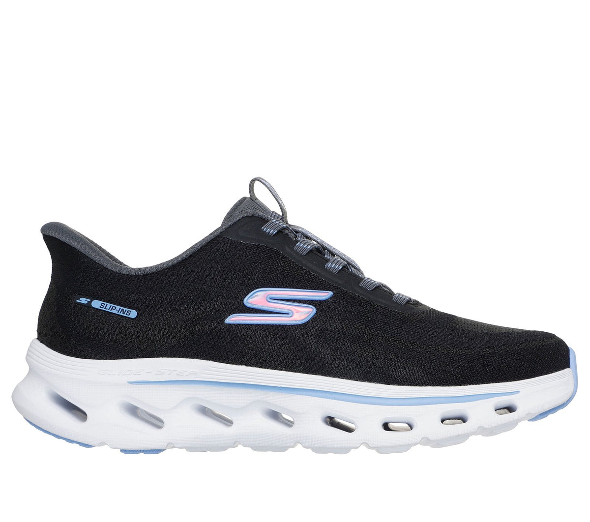 Skechers Slip-ins: GO WALK Glide-Step 2.0 - Maria, BLACK / BLUE