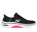 Skechers Slip-ins: GO WALK Arch Fit 2.0, BLACK / HOT PINK