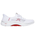 Skechers Slip-Ins: GO WALK Arch Fit 2.0 - July, WHITE / RED / SILVER