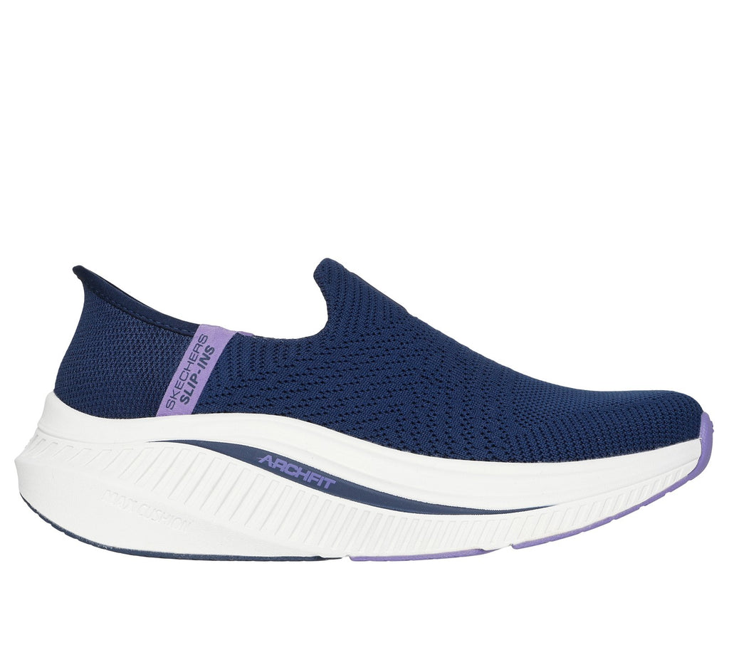 Skechers Slip-ins: GO WALK Max Cushioning Arch Fit - Camilla, NAVY / LAVENDER
