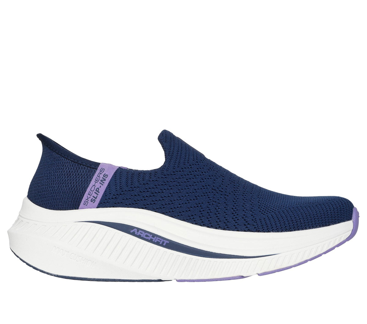 Skechers Slip-ins: GO WALK Max Cushioning Arch Fit - Camilla, NAVY / LAVENDER