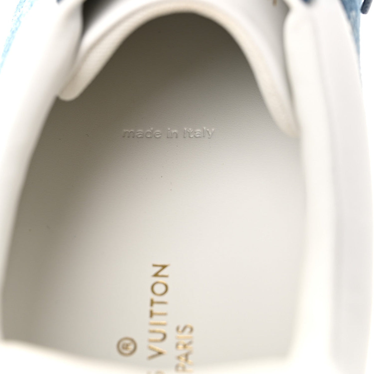 Denim Monogram Mens Luxembourg Sneakers 10 Bleu Jeans Blue