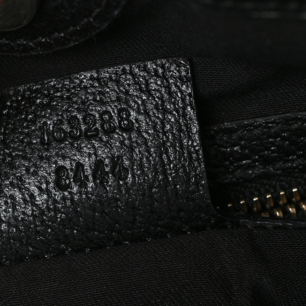 Monogram Medium Charmy Shoulder Bag Black