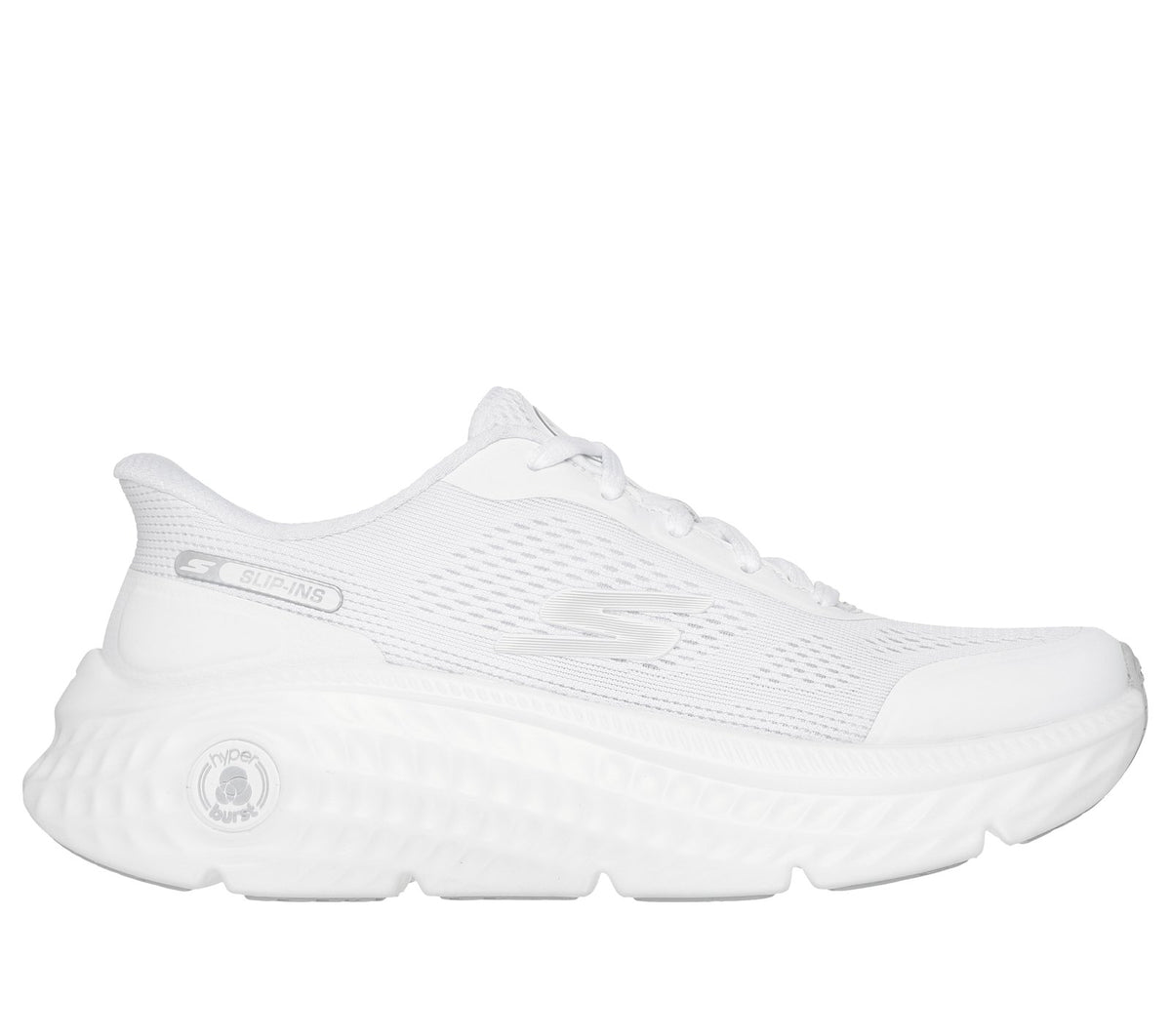 Skechers Slip-ins: Max Cushioning Hyper Craze 2.0, WHITE / SILVER