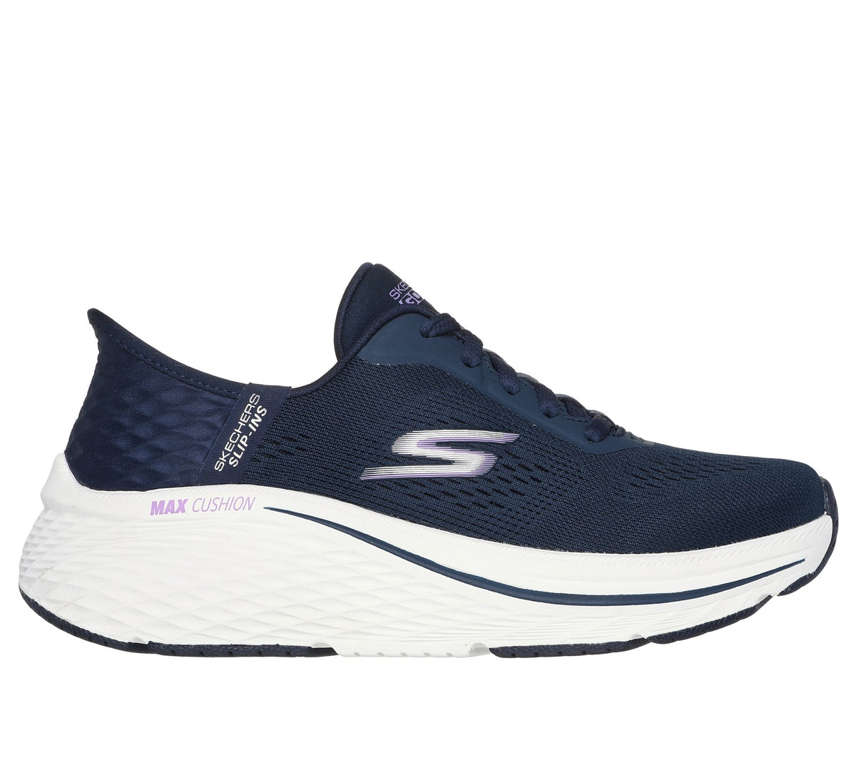 Skechers Slip-ins: Max Cushioning Elite - Vanish, NAVY / LAVENDER