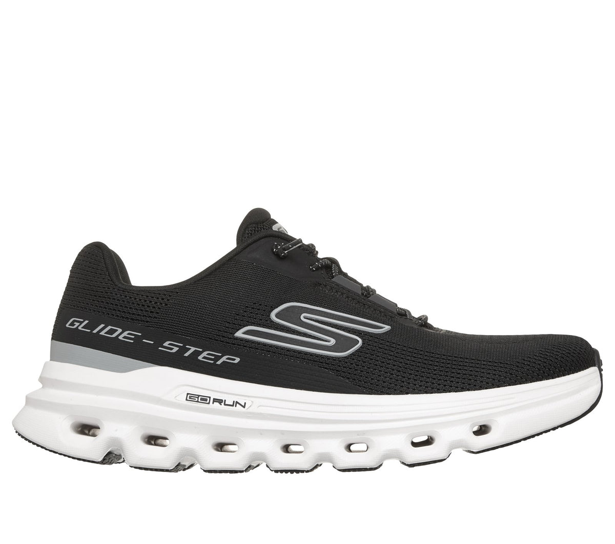 GO RUN Glide-Step Arch Fit - Casion, BLACK / WHITE