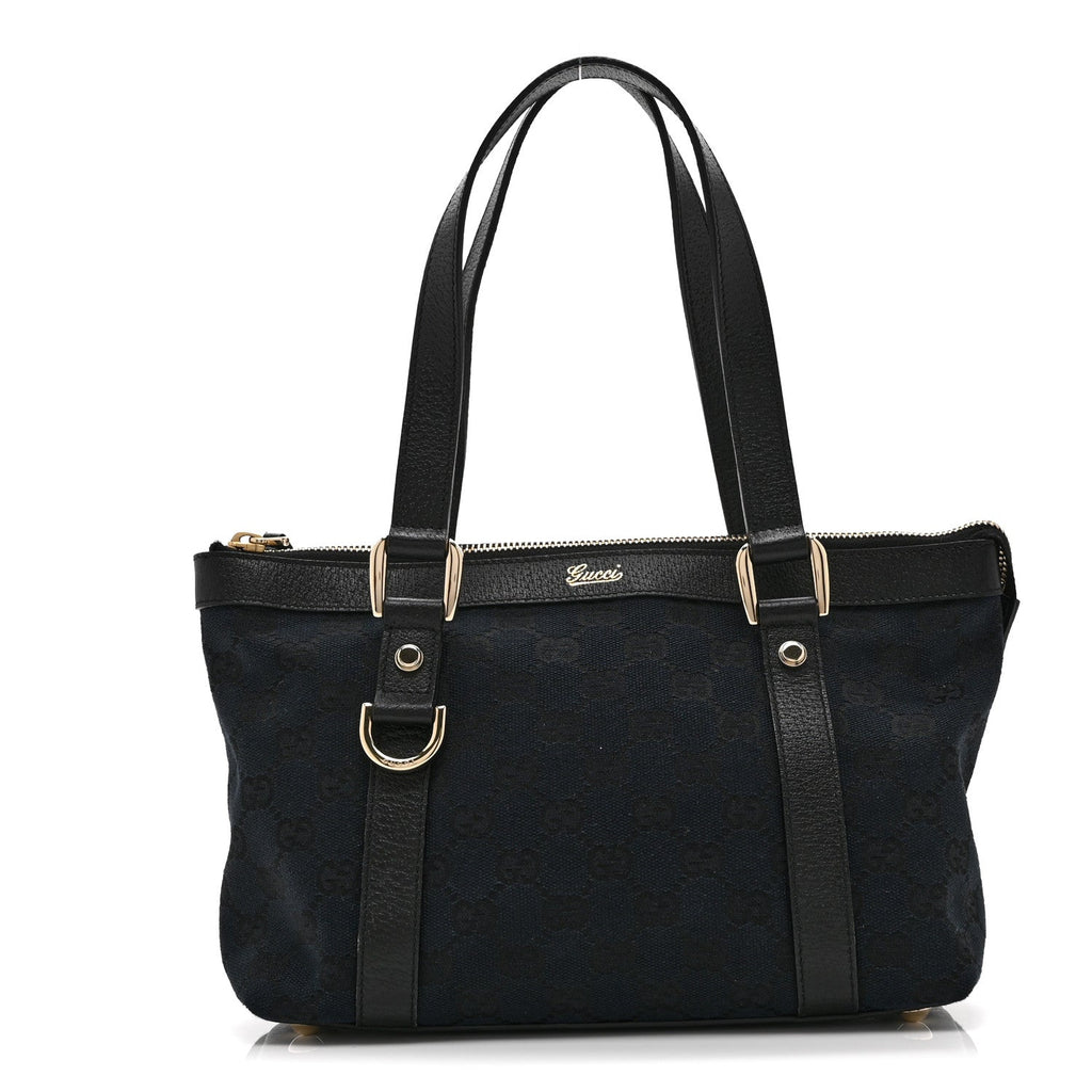 Monogram Small Abbey Tote Black