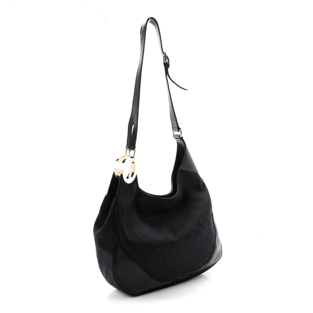 Monogram Medium Charlotte Hobo Black