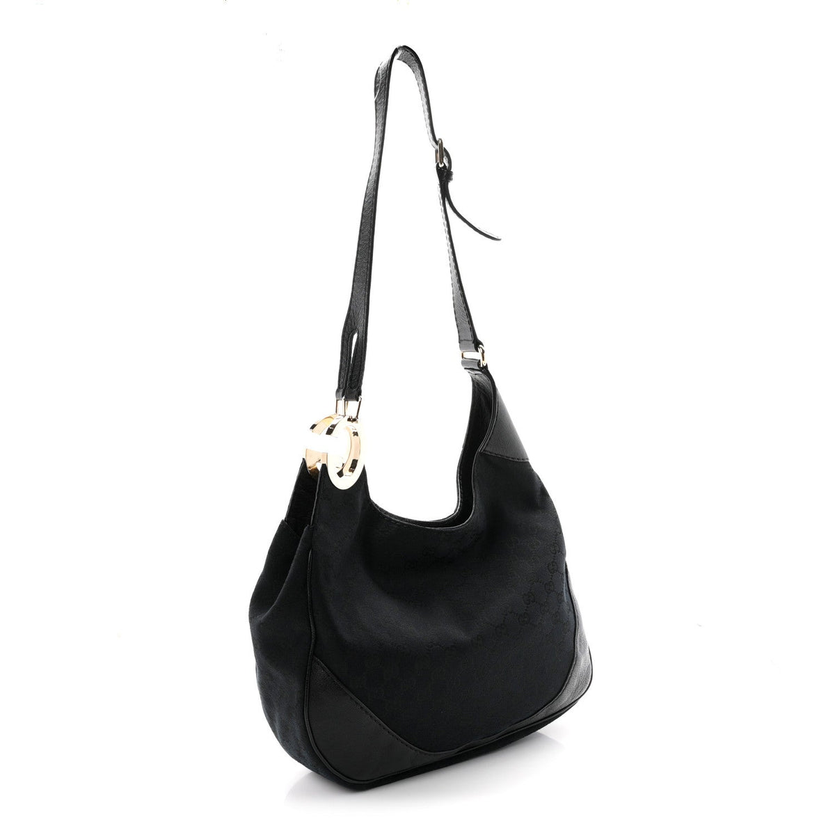 Monogram Medium Charlotte Hobo Black