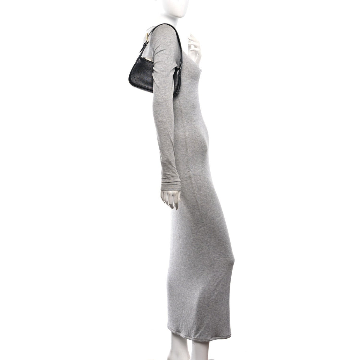 Goatskin Mini Aphrodite Shoulder Bag Black
