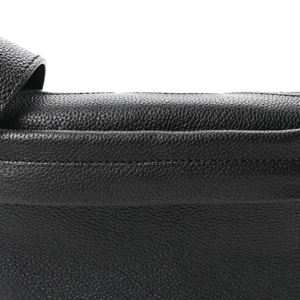 Grained Calfskin GG Supreme Logo Belt Bag 100 40 Black