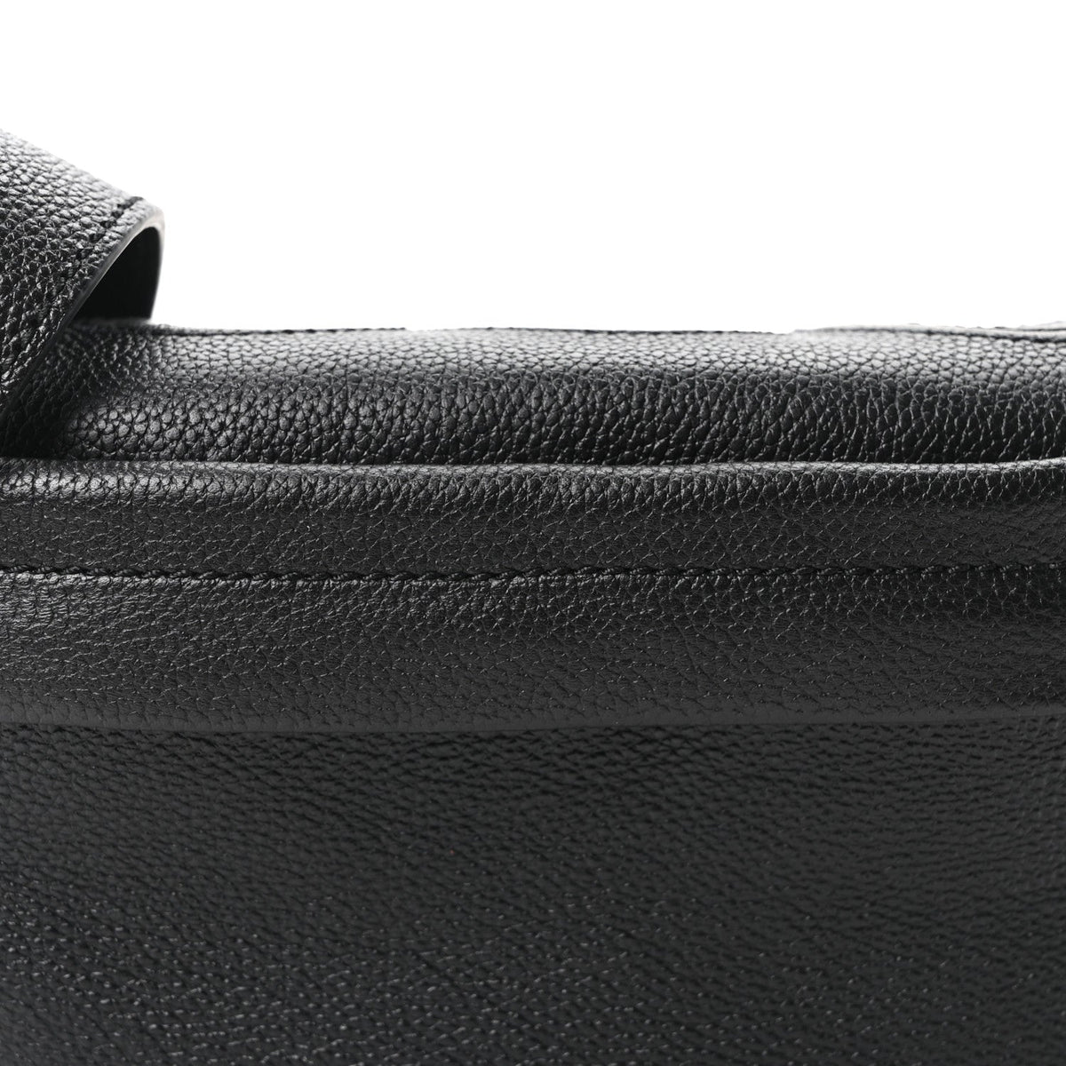 Grained Calfskin GG Supreme Logo Belt Bag 100 40 Black