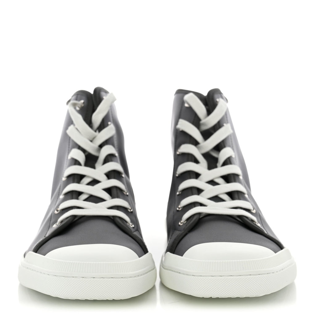 Nylon Mens Express High Top Sneaker 44 Gris Meyer White