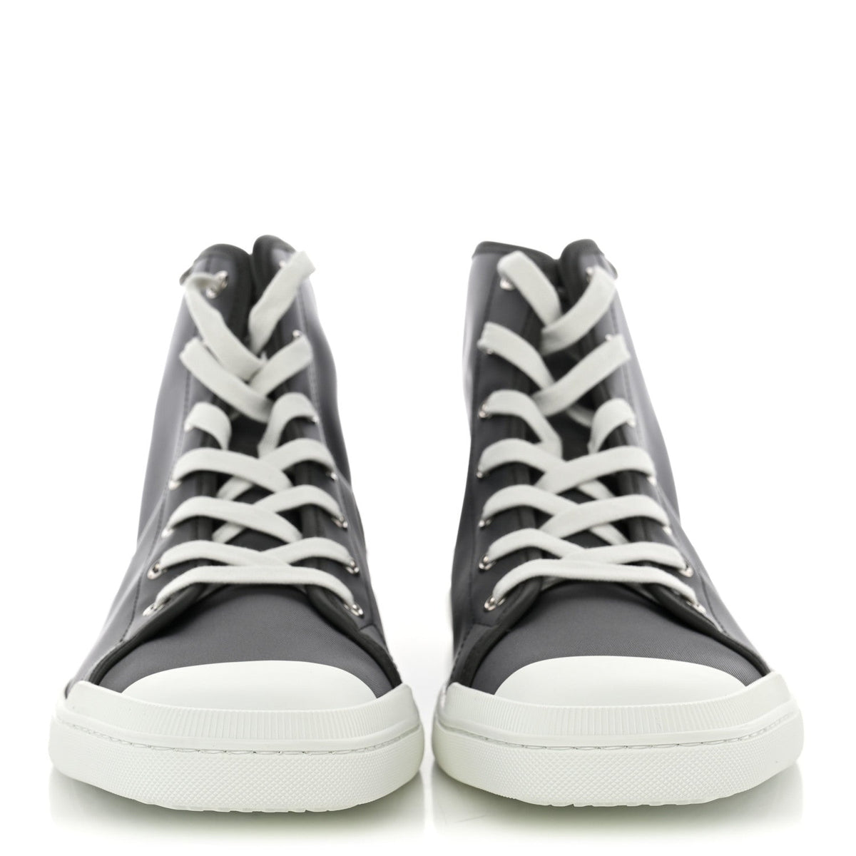 Nylon Mens Express High Top Sneaker 44 Gris Meyer White