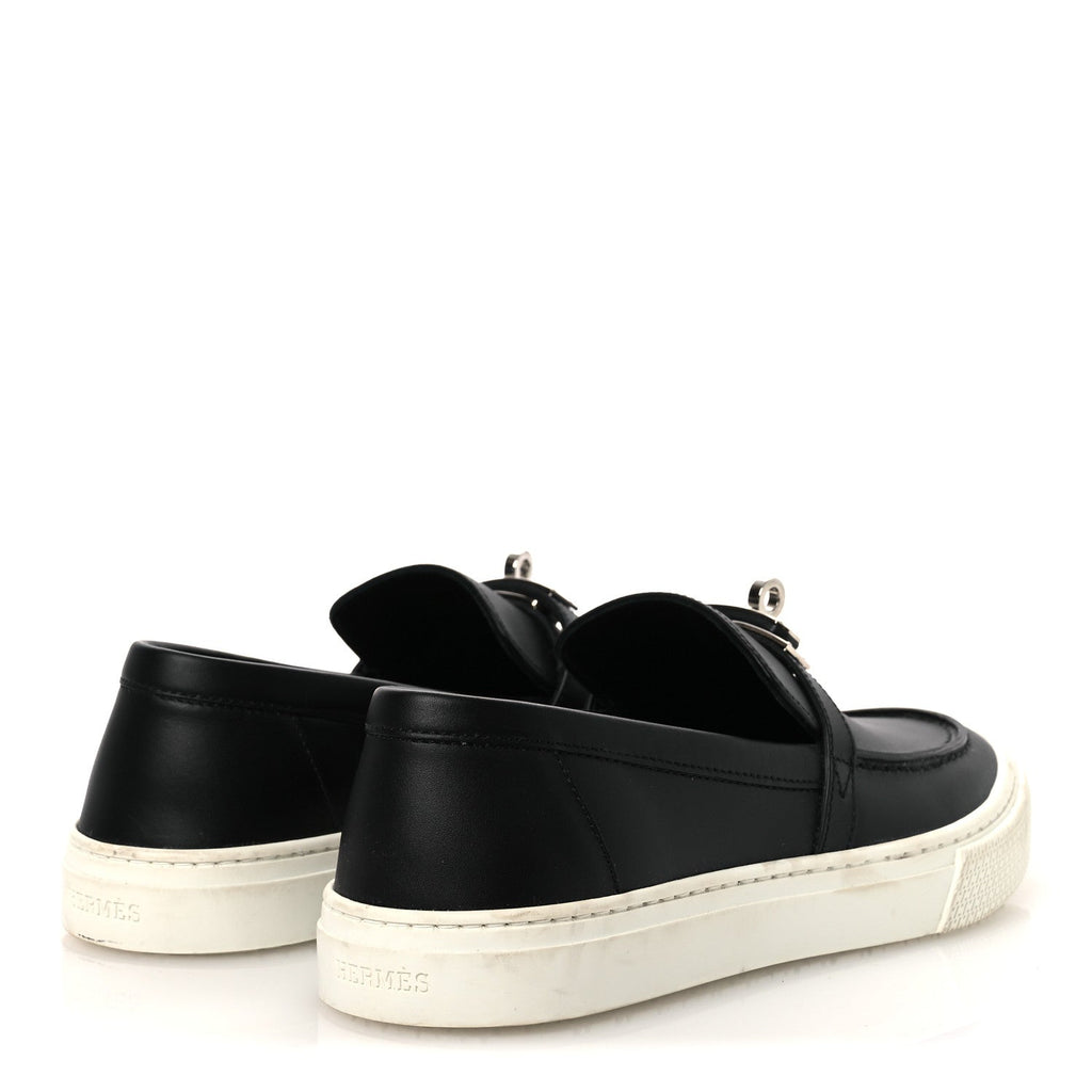 Calfskin Game Slip On Sneakers 37 Black