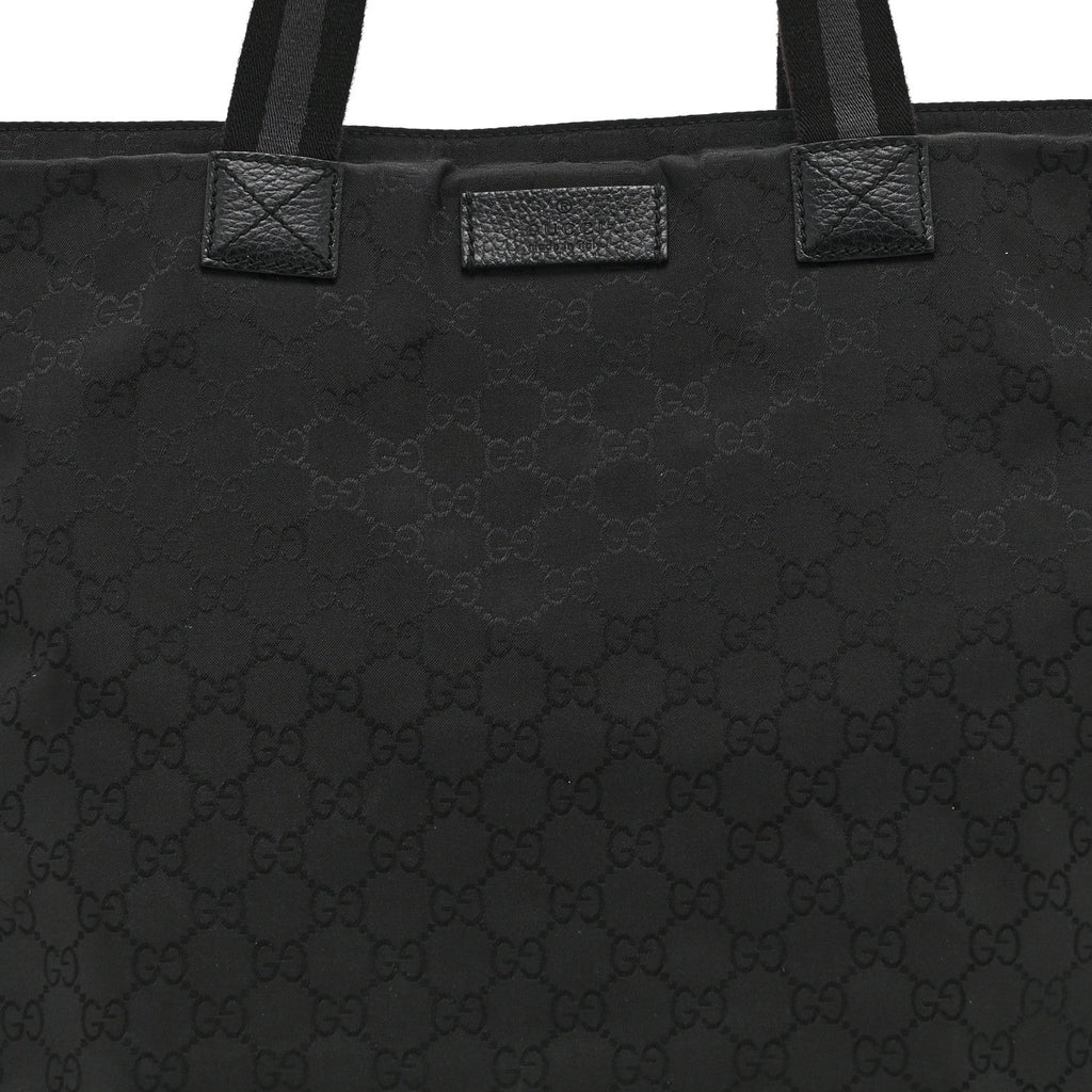 Nylon Monogram Tote Black