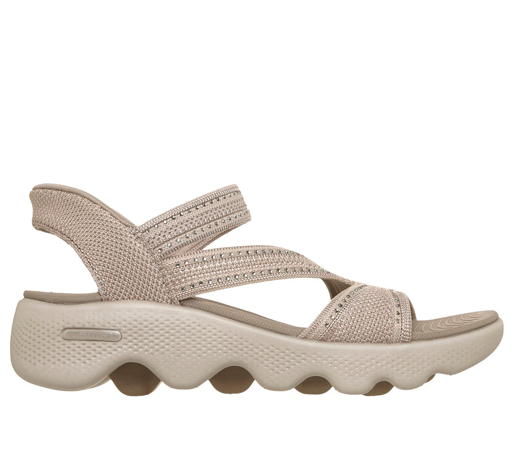 Skechers Slip-ins: GO WALK Massage Fit Sandal - Elise, TAUPE
