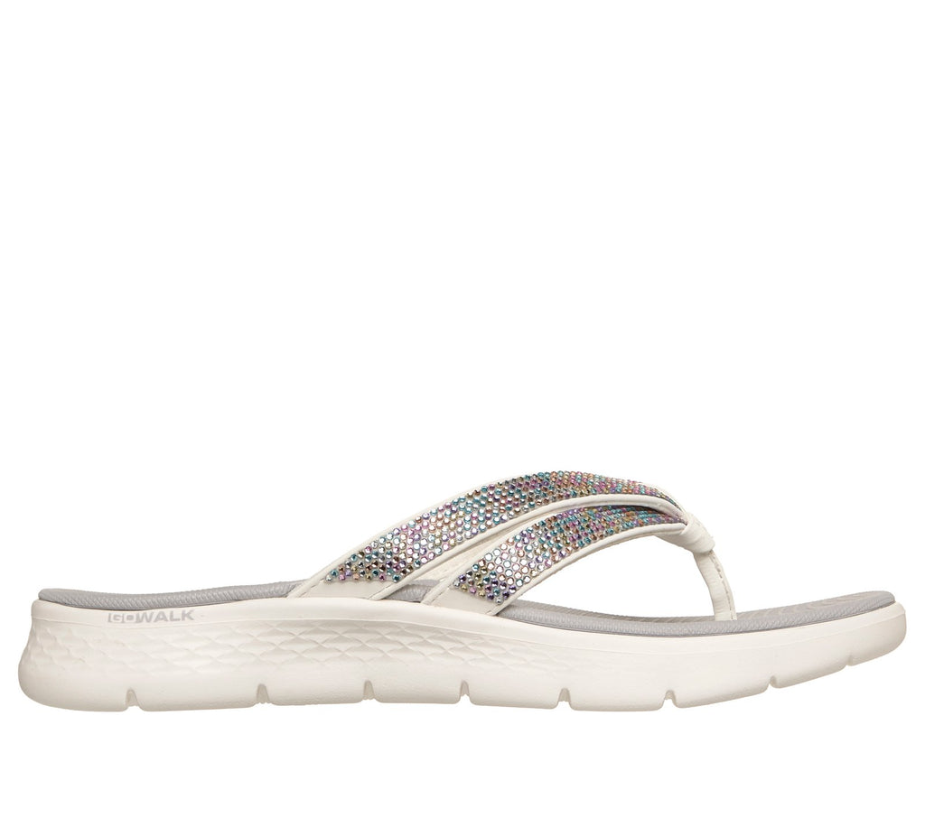 GO WALK Flex Sandal - Lindsey, WHITE / MULTI