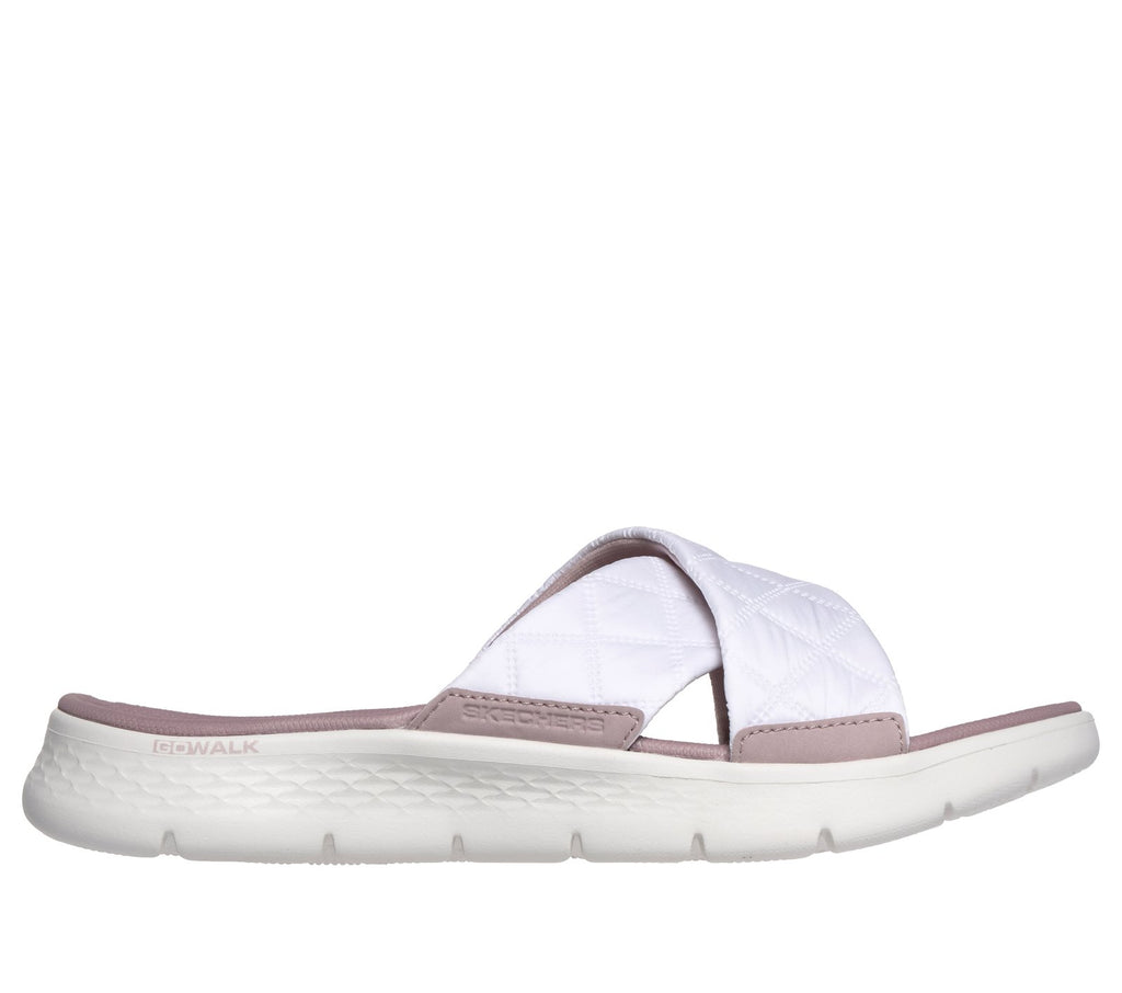 GO WALK Flex Sandal - Cozy Fit Gracie, WHITE / PINK