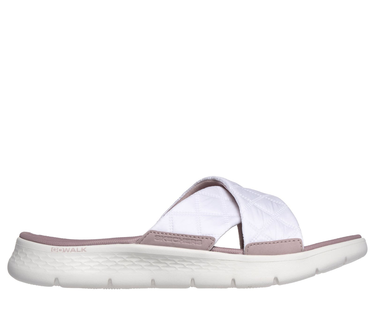 GO WALK Flex Sandal - Cozy Fit Gracie, WHITE / PINK