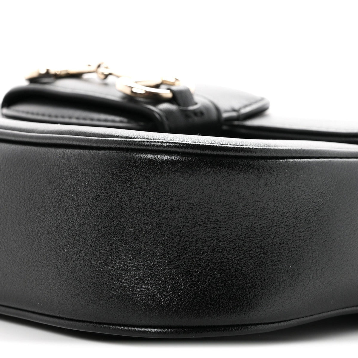 Arabella Calfskin Horsebit 1955 Shoulder Bag Black