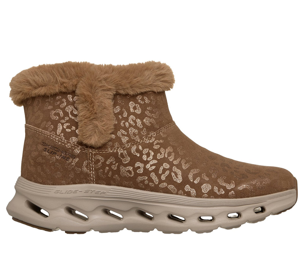 Skechers Slip-ins: GO WALK Glide-Step 2.0 Boot - Mystique, CHESTNUT