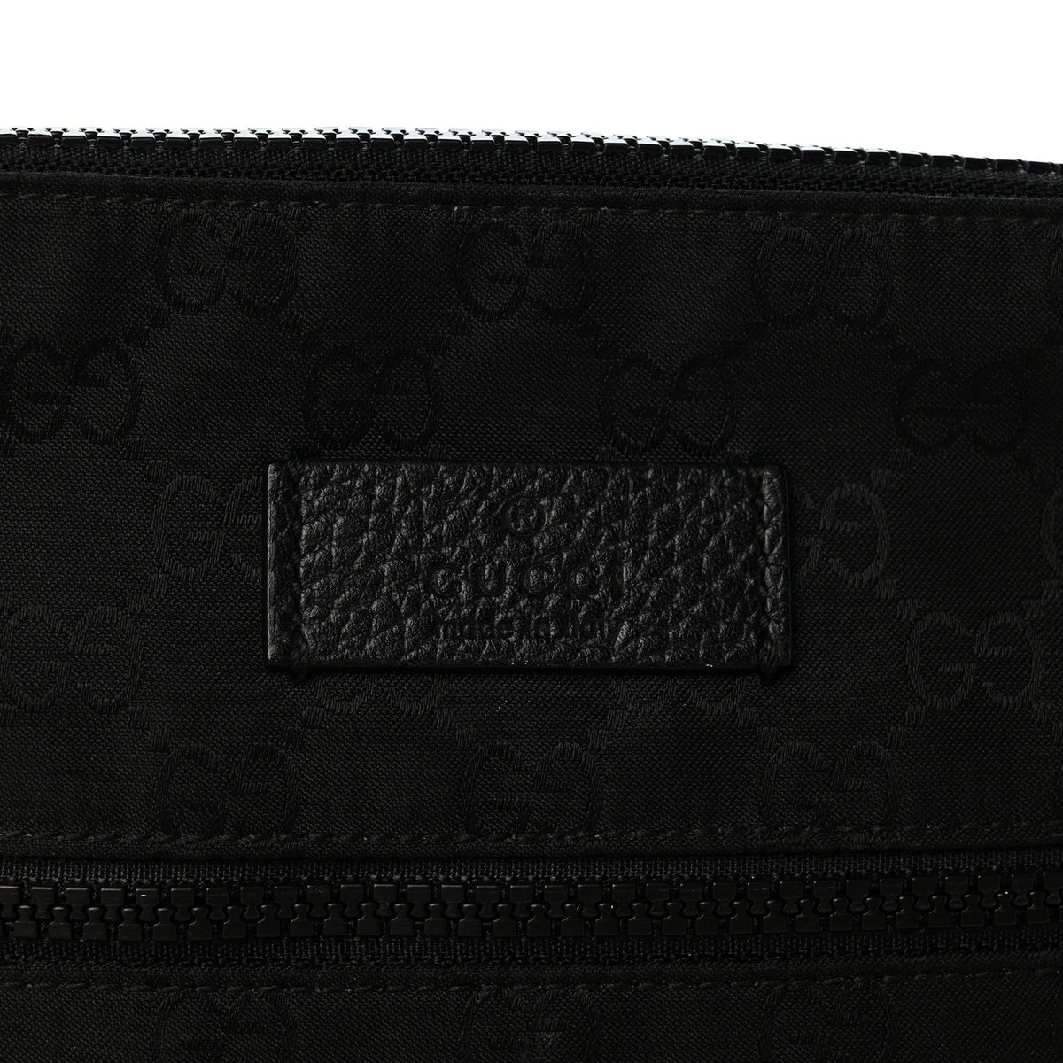 Nylon Monogram Mini Flat Messenger Bag Black