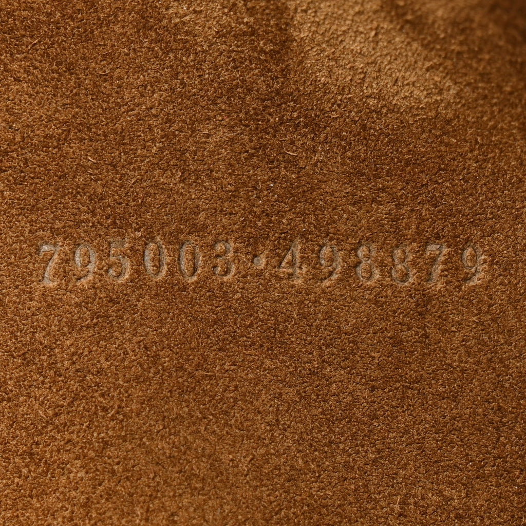 Suede GG Debossed Large Dionysus Shoulder Bag Brown