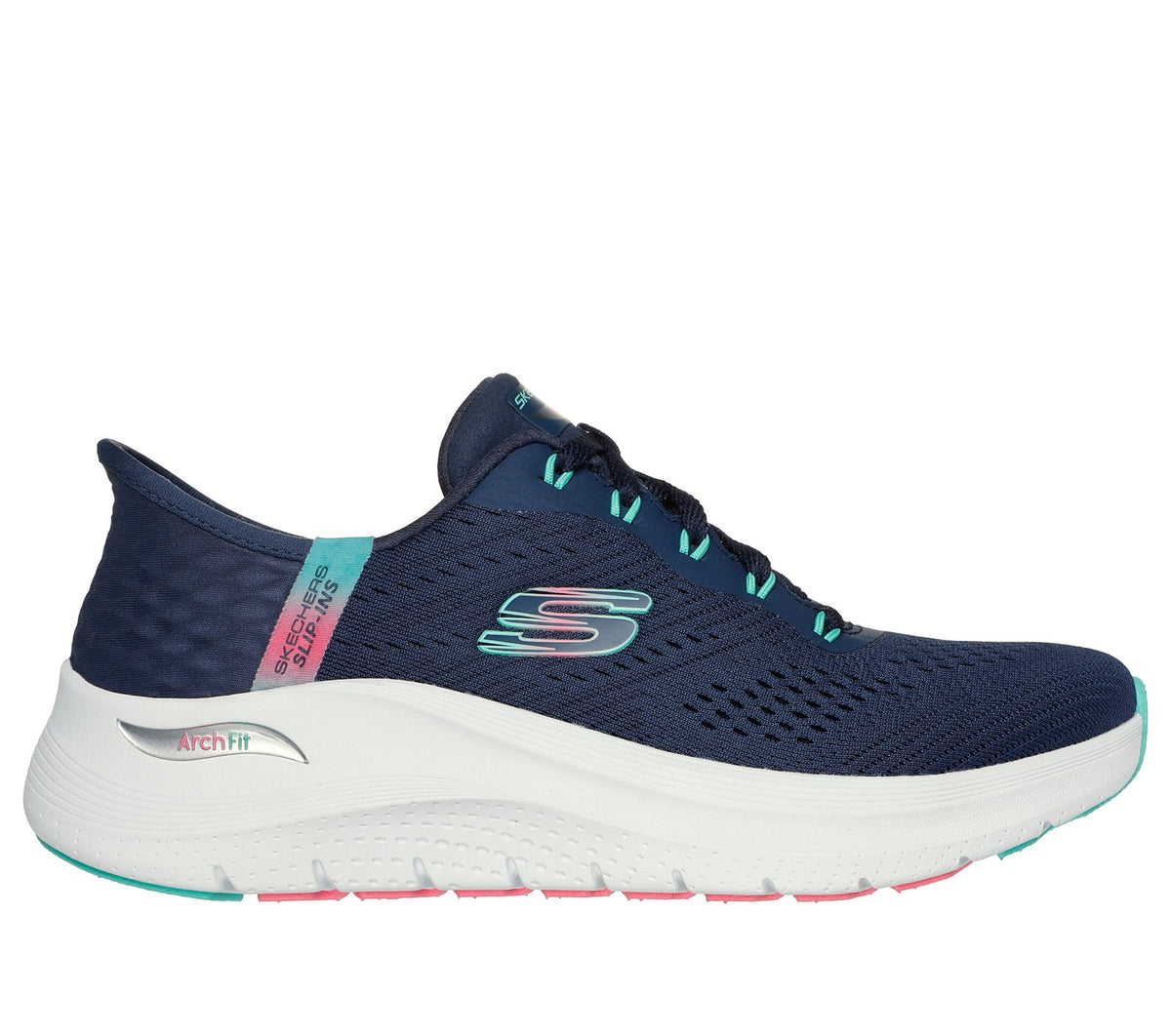 Skechers Slip-ins: Arch Fit 2.0 - Easy Chic, NAVY / TURQUOISE