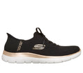 Skechers Slip-ins: Summits - Night Chic, BLACK / ROSE GOLD