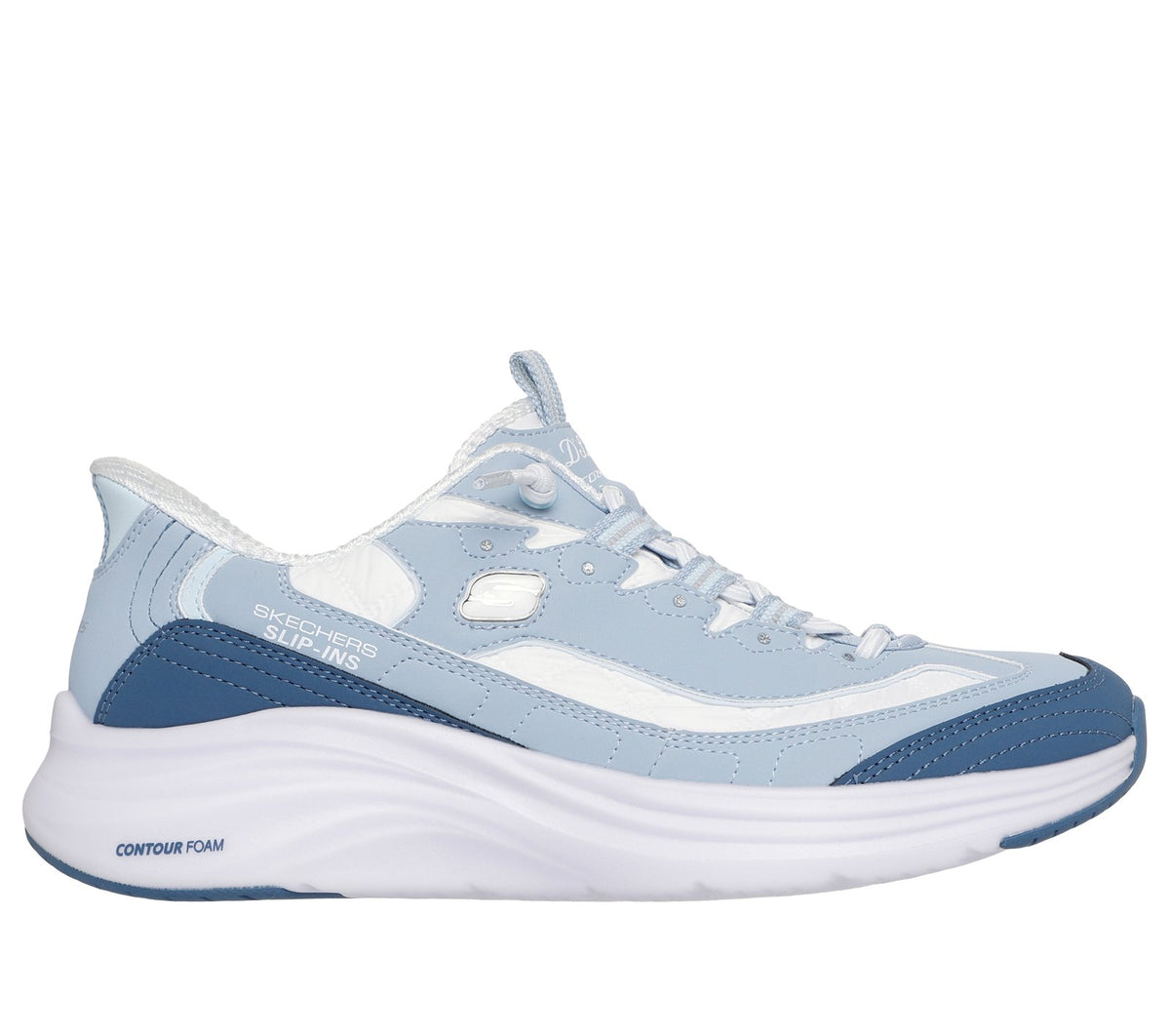 Skechers Slip-ins: Contour Foam - Cozy Fit Sweet Nostalgia, LIGHT BLUE