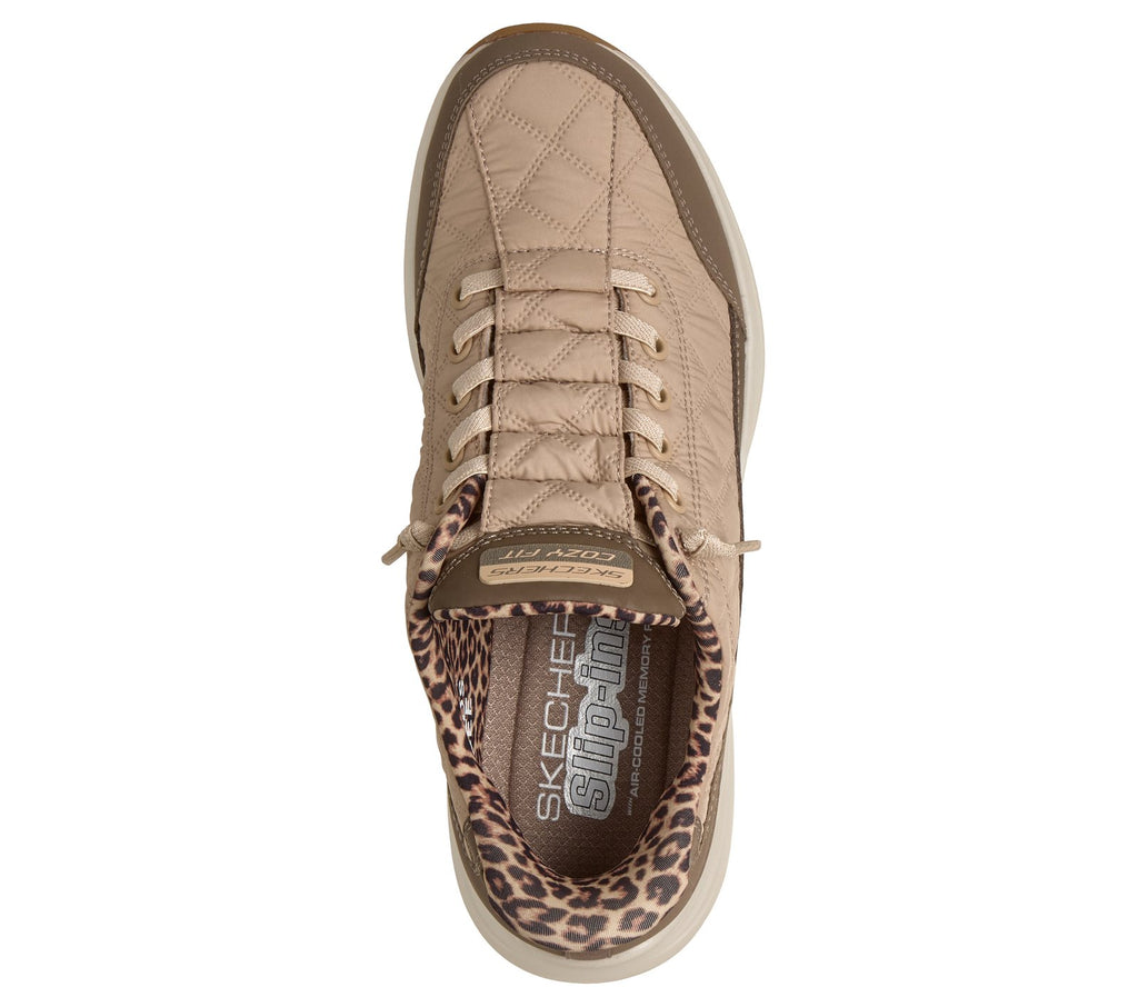 Skechers Slip-ins: Contour Foam - Cozy Fit Leopard Dream