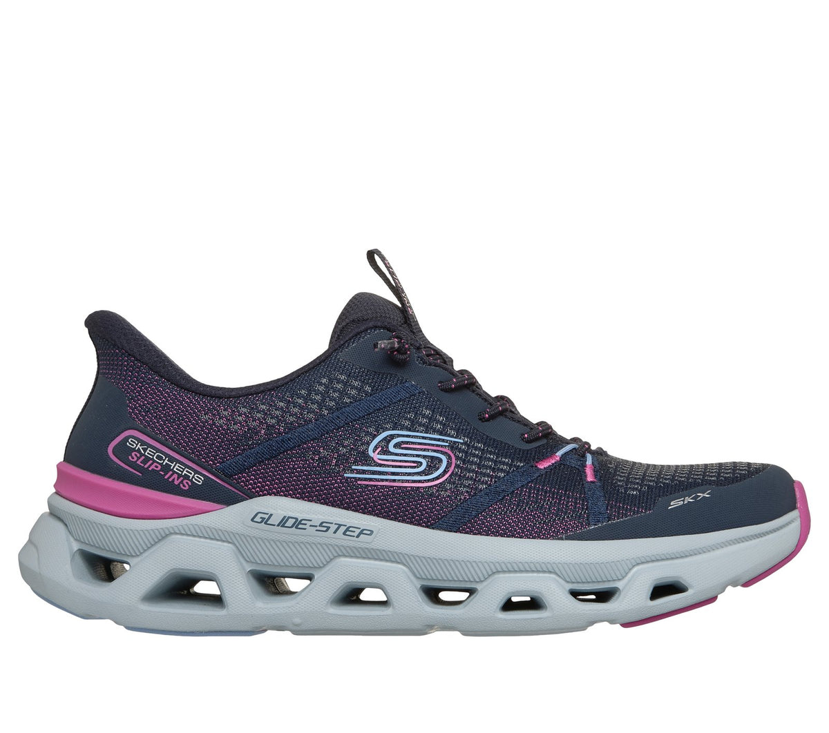 Skechers Slip-ins: Glide-Step Altus - Fast Lane, NAVY / PINK