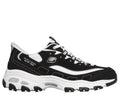 Skechers Slip-ins: D'Lites - Fan Girl, BLACK / WHITE