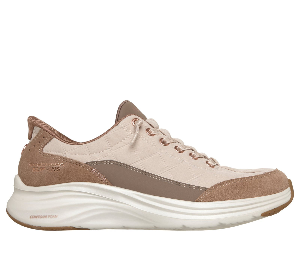 Skechers Slip-ins Martha Stewart: Contour Foam - Cozy Fit Sweet Serenity, TAUPE