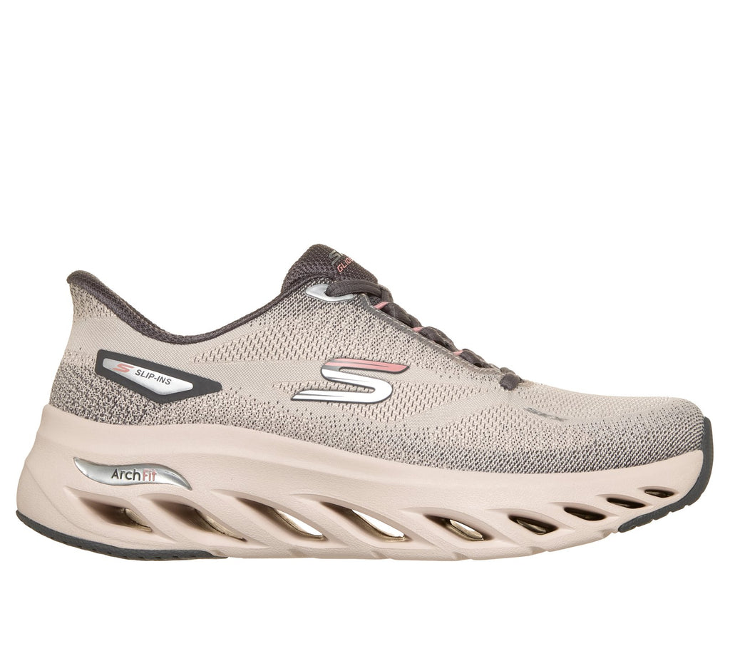 Skechers Slip-ins: Arch Fit Glide-Step - Sleek Drift, NATURAL / GRAY
