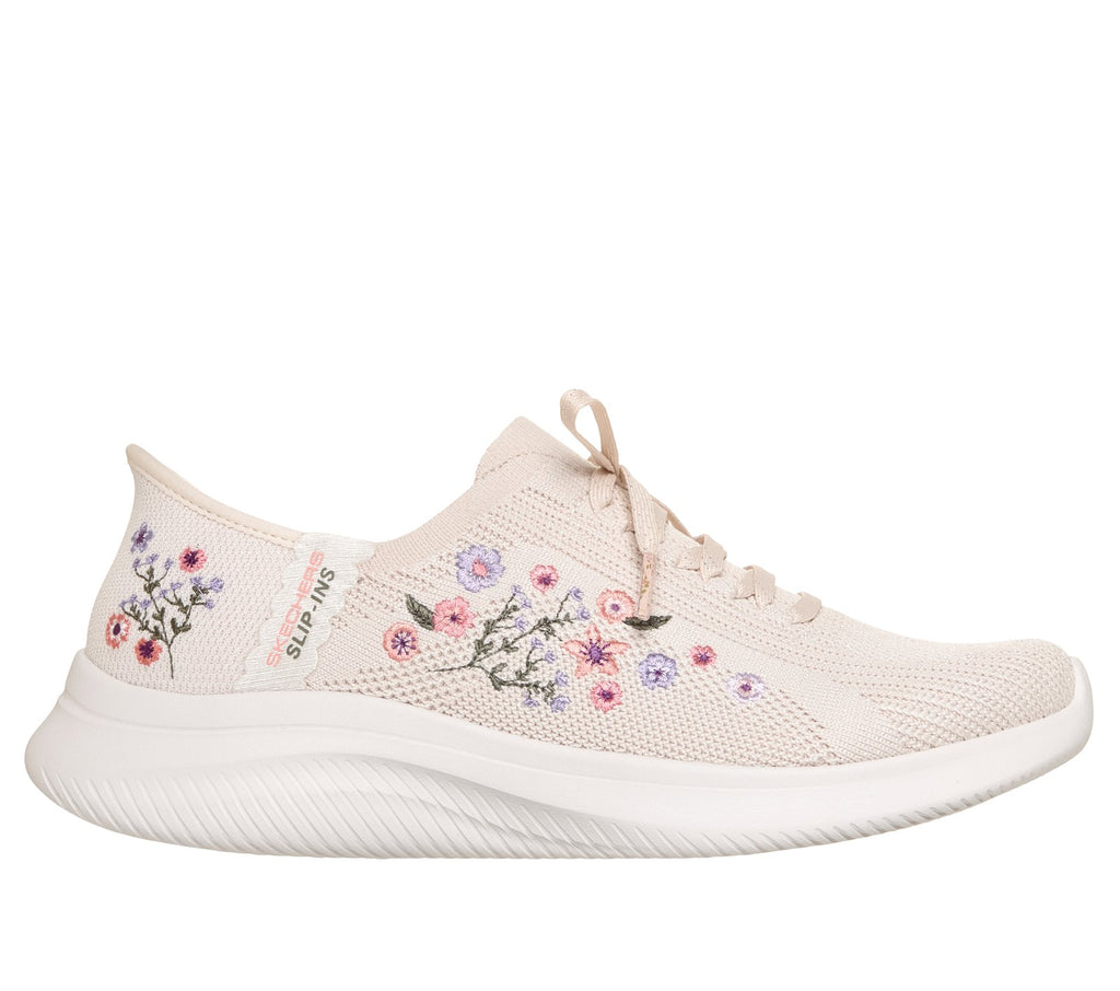 Skechers Slip-ins: Ultra Flex 4.0 - Sweet Petals, NATURAL