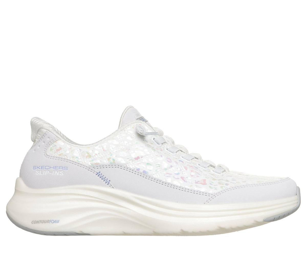 Skechers Slip-ins: Contour Foam - Cozy Fit Radiant Glow, WHITE / MULTI