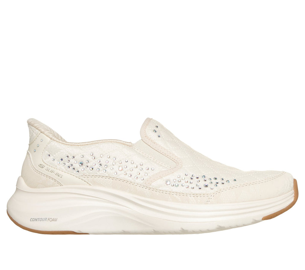 Skechers Slip-ins: Contour Foam - Cozy Fit Glowing Gem, NATURAL