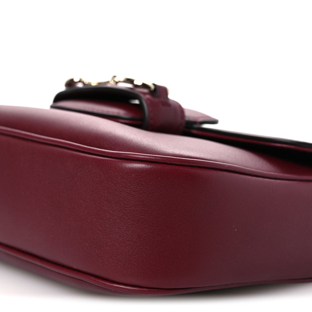 Arabella Calfskin Horsebit 1955 Shoulder Bag Rosso Ancora