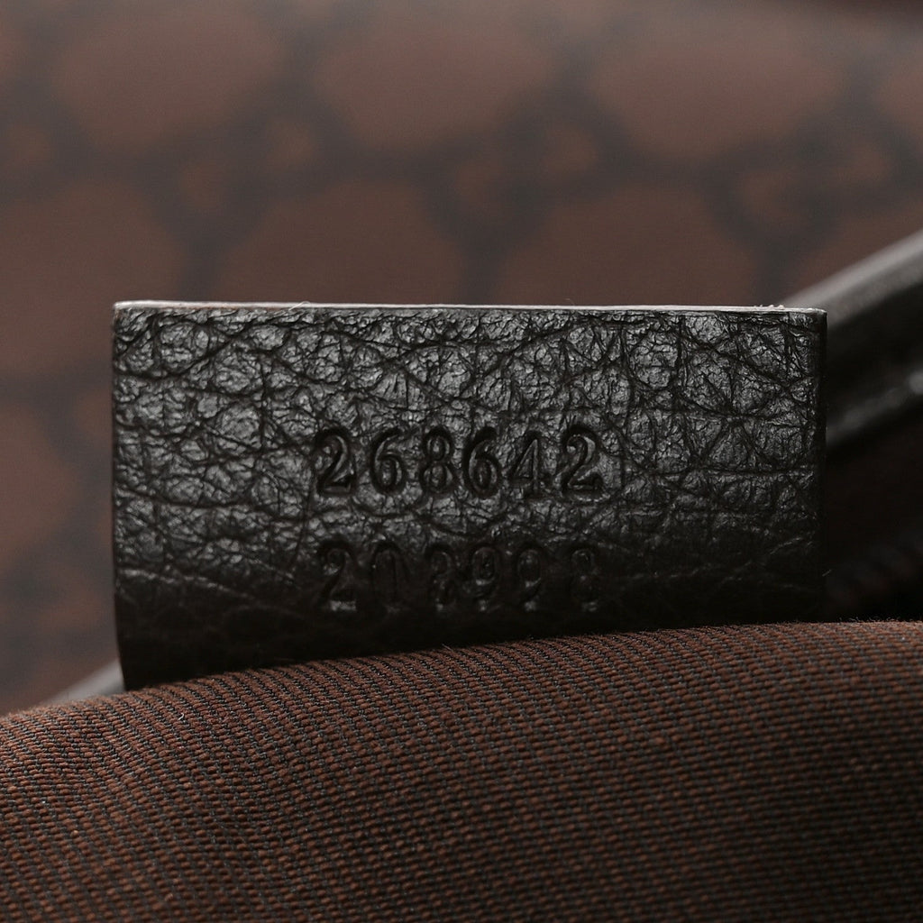 Nylon Monogram Abbey Messenger Bag Dark Brown