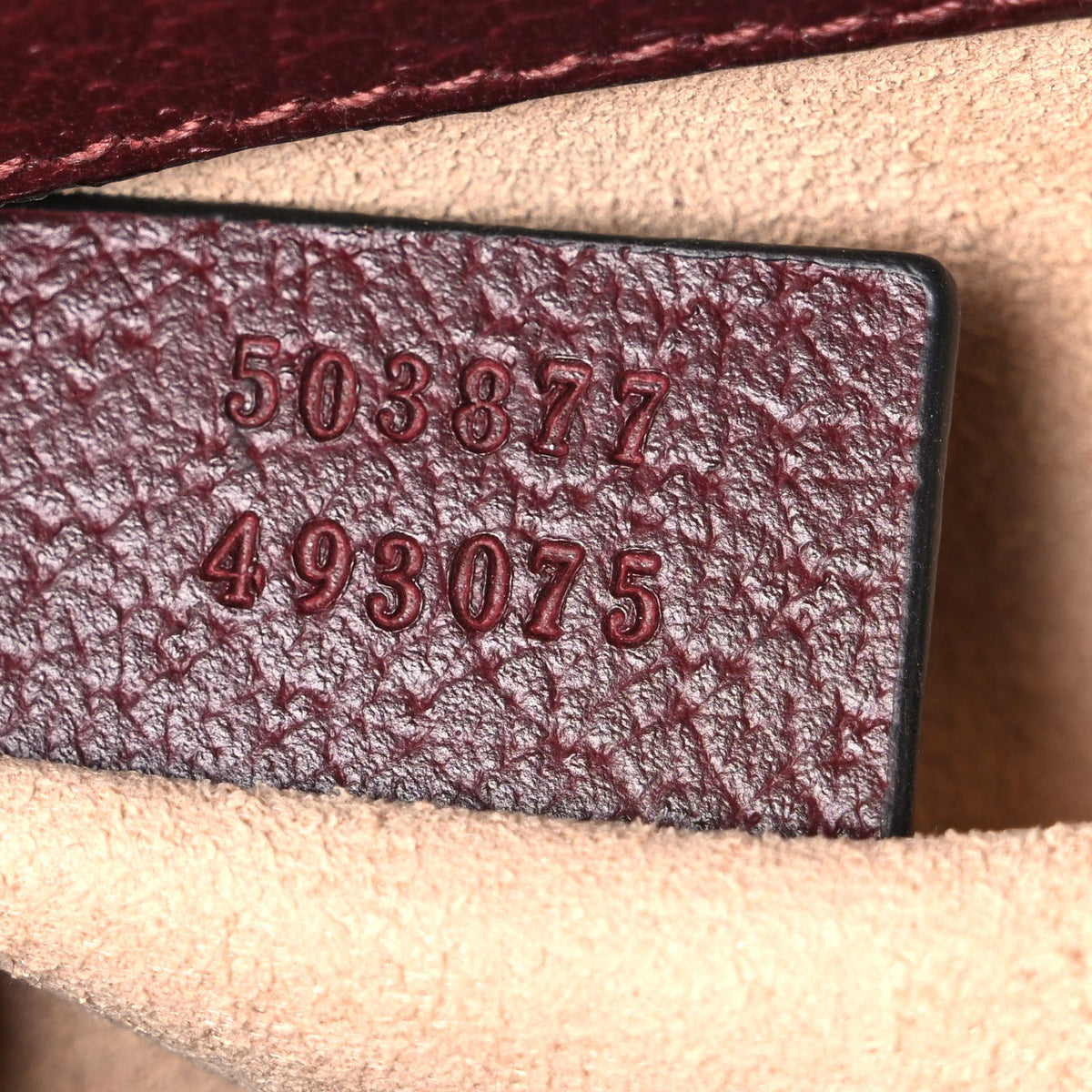 Calfskin GG Web Small Ophidia Chain Shoulder Bag Vintage Bordeaux