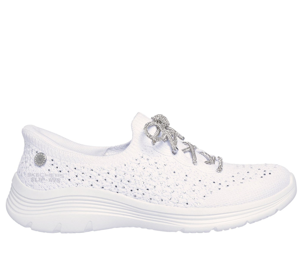 Skechers Slip-ins Martha Stewart: Bedford - Cherished Dream, WHITE / SILVER