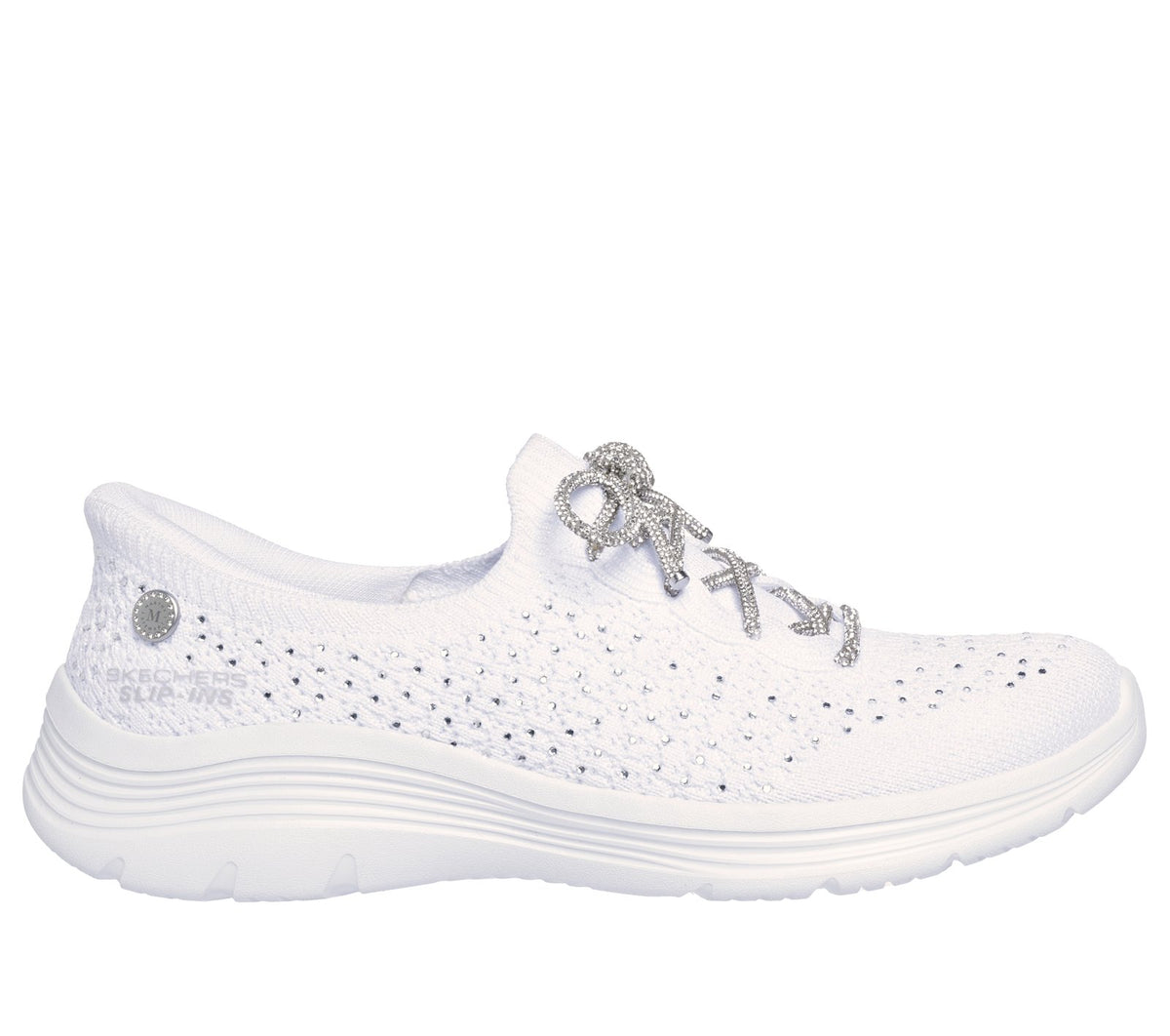 Skechers Slip-ins Martha Stewart: Bedford - Cherished Dream, WHITE / SILVER