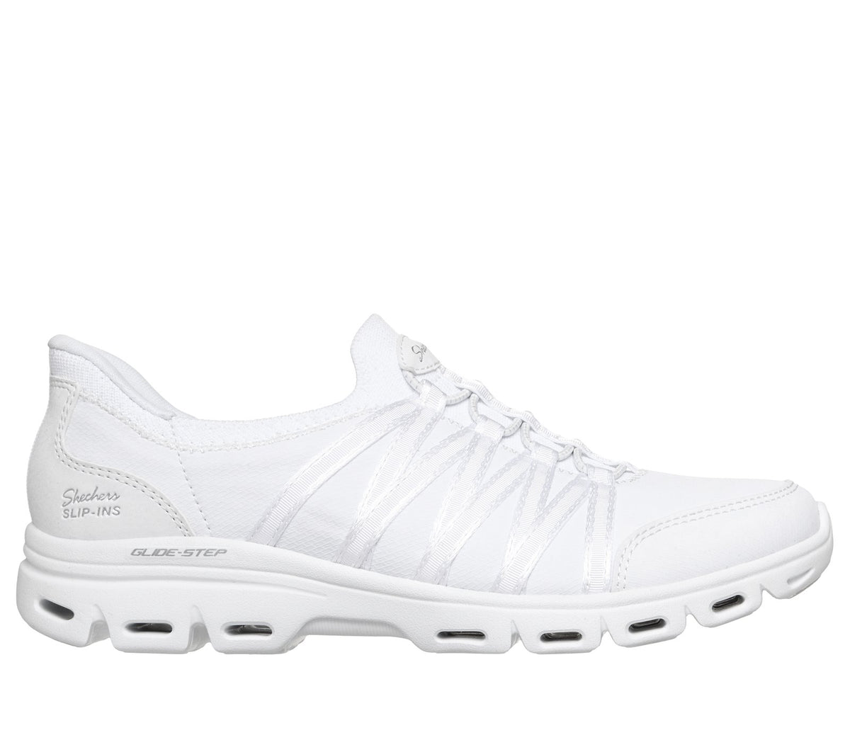 Skechers Slip-ins: Glide-Step Comfort - Steady Grace, WHITE