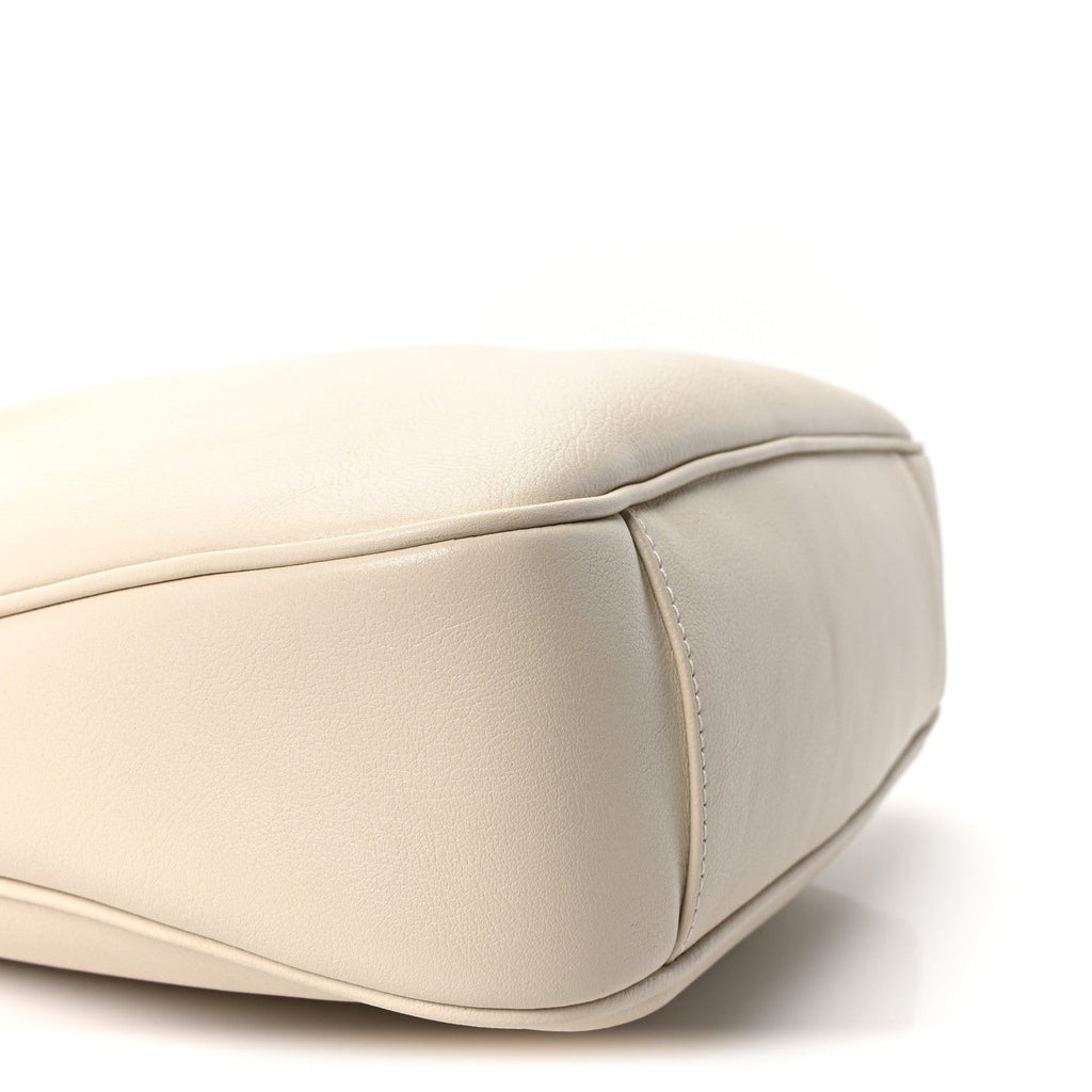 Softy Wonka Textured Dollar Calfskin Medium Diana Bamboo Shoulder Bag Mystic White Hibiscus Red